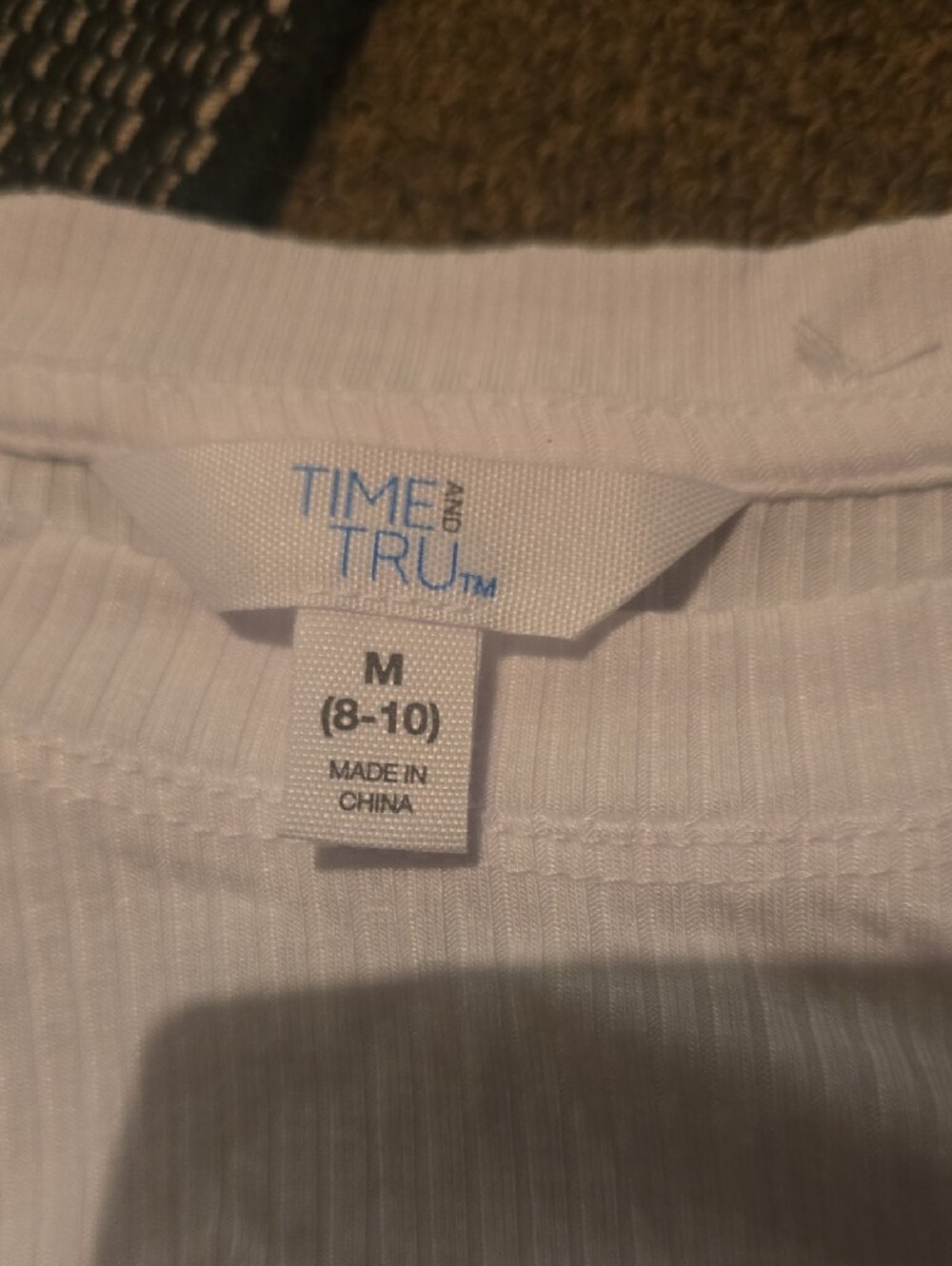White Short Flutter Sleeve Twist Front Tee - Picture 2 of 3